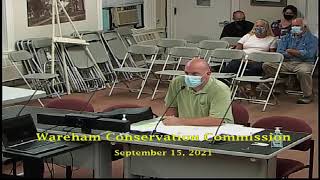 Wareham Conservation Commission Meeting 9-15-21
