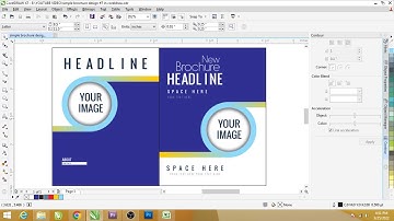simple brochure design #8 in coreldraw