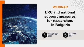 ERC and national support measures for researchers in Bulgaria