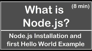 What is Node.js, installation and Hello World (8 min) | IT Articles