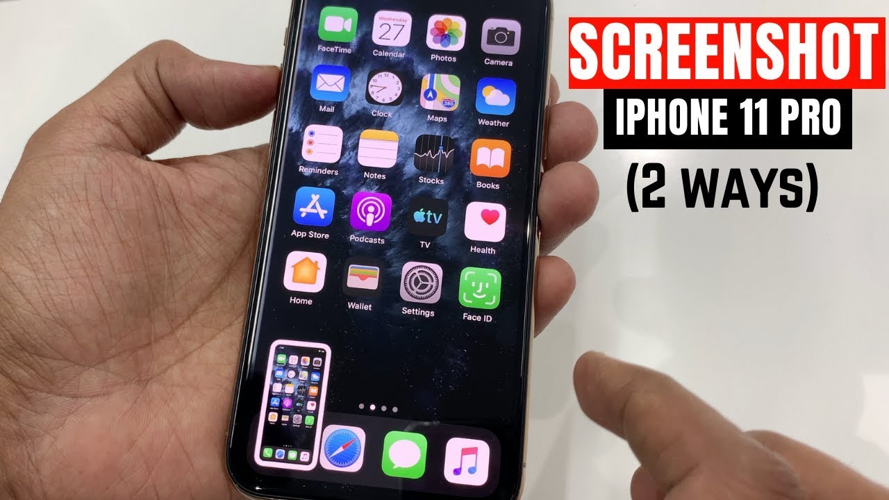 How to Take Screenshot on iPhone 11 Pro - YouTube