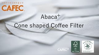 【CAFEC+】Abaca+ Cone shaped Coffee Filter