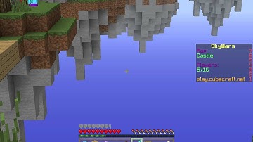 Abusing of glitch! Ban please/ Sky Wars/ Cubecraft