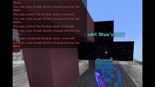 EggWars Bug How can I win unbreakable obsidian covered egg. TottoOP cubecraft minecraft bedrock