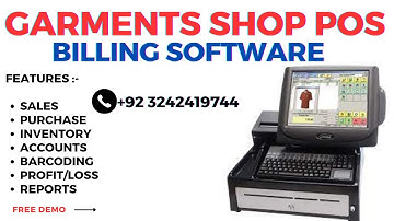 Garments Shop Retail POS Billing Software - POS System for Garments Businesses