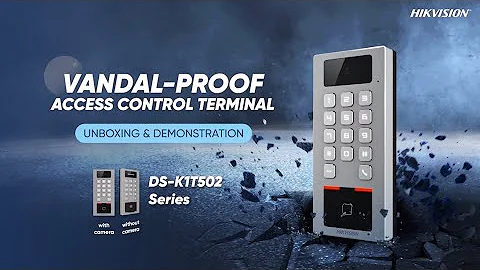 Vandal-proof Access Control Terminal DS-K1T502 Series - Unboxing & Demonstration