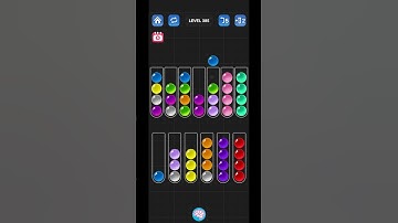 Another Lv 385 Ball Sort Puzzle - Color Game / 顏色分類遊戲 / ボールソーティングパズル (Guru Game)  #ballsortpuzzle