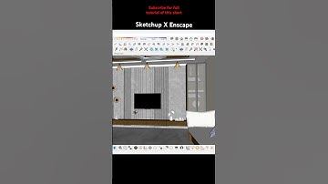 Stunning Render in Sketchup X enscape 🔥😍 #sketchup #renderingtutorial #enscape