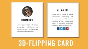 CSS 3D Flipping Card Hover Effect | CSS 3D Hover effects