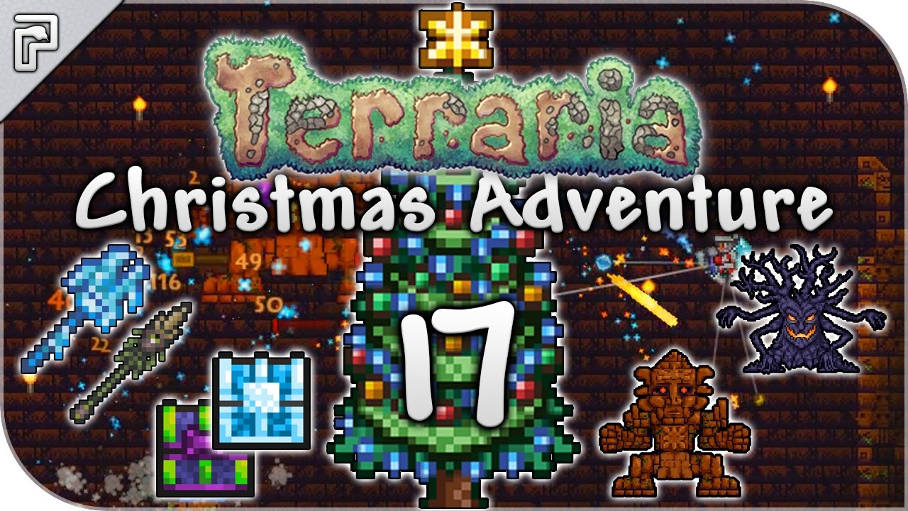 Terraria 1.3.4 Opening Biome Chests! Bosses Galore! Christmas