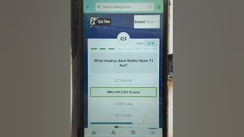 Amazon Quiz/Redmi Note 11 series quiz/ Answer and win Redmi Note 11