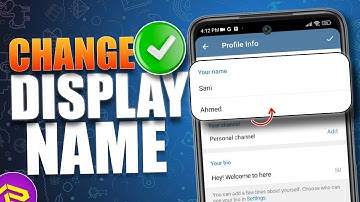 How to Change Telegram Display Name & Username on Android | Update Telegram Profile Name