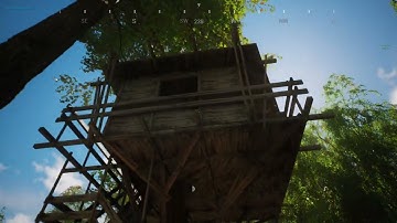 UE5 - Wow!Nature - WIP - Tree House dynamic placement #unrealengine #UE5 #gamedev