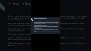 Cybersecurity Training: Network Segmentation #cybersecurity #isc2 #shorts