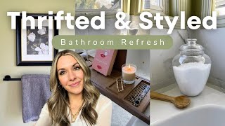 THRIFTED & STYLED | $50 Bathroom Update Using Thrifted Items