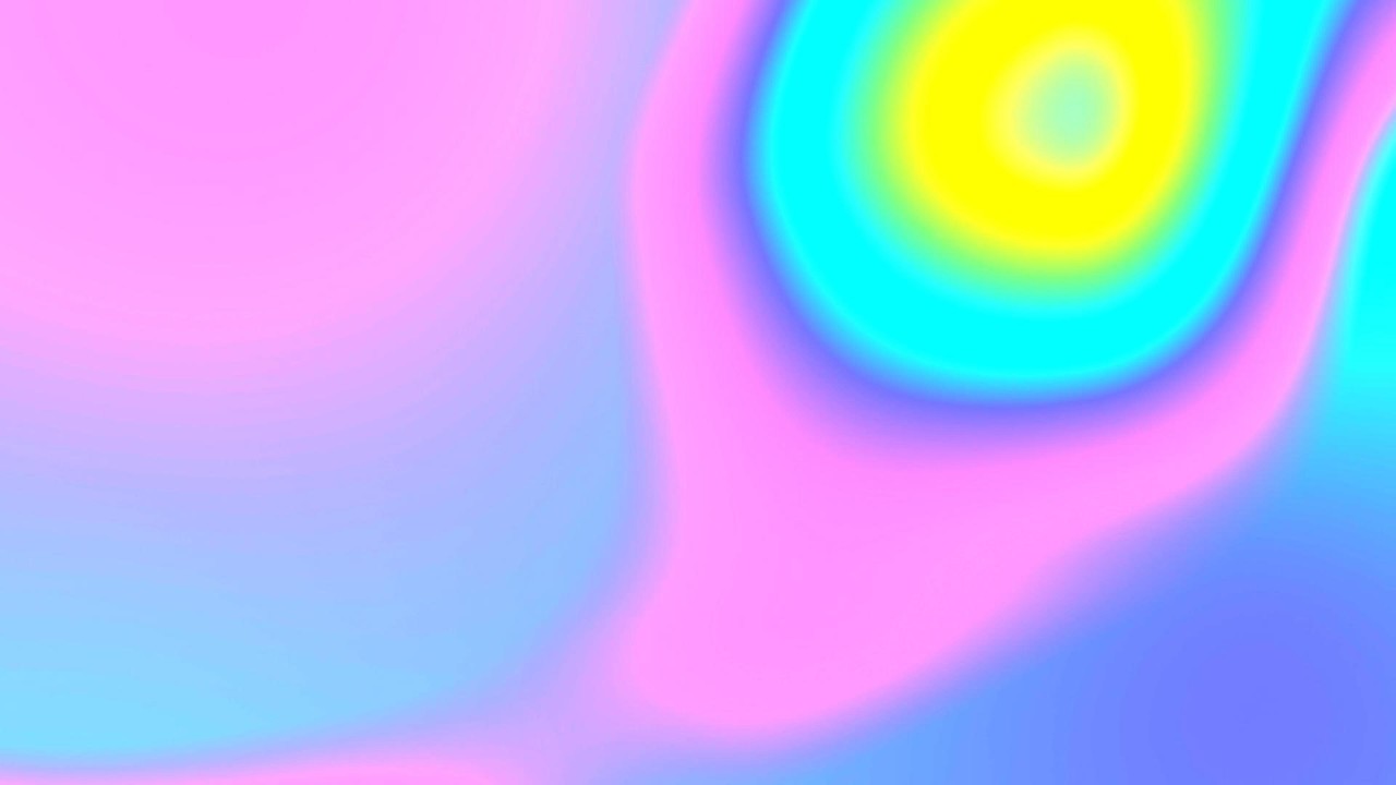 🎬 4K Заставка – Психоделический Неоновый Градиент Розовый, Синий и Жёлтый | (Без Звука)