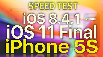 iPhone 5S : iOS 8.4.1 vs iOS 11 Final. Planned Obsolescence? Futuremark Slingshot