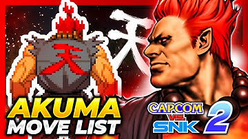 AKUMA MOVE LIST - Capcom vs. SNK 2: Mark of  the Millenium 2001 (CVS2)