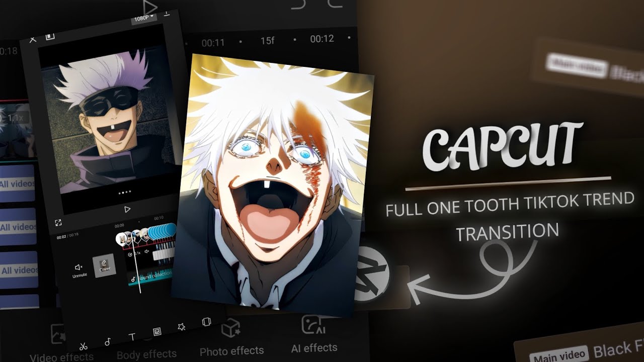 Full one tooth tiktok trend edit tutorial on capcut | CapCut Tutorial ...