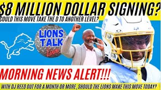 DETROIT LIONS MORNING NEWS ALERT- $8 MILLION DOLLAR SIGNING MCDC AND BRAD ARE MAKING CALLS.