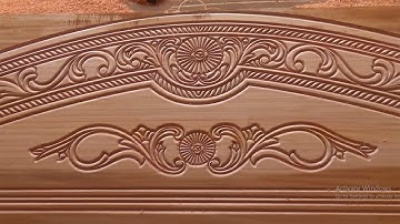 Unique Wooden Bed Design By Automated CNC Router Machine | Amazing Bed Decorate House Wood Design