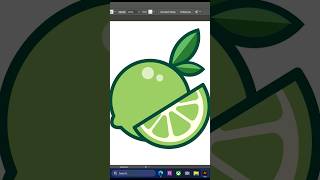 Adobe Illustrator Speed Art - Draw Vector lemon #shorts Adobe Illustrator Speed Art - Draw Vector lemon #shorts