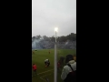 El recibimiento de los hinchas a Gimnasia en el Bosque