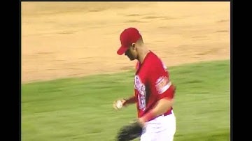 WPG - Tyler Kuhn and Josh Mazzola turn a double play to end the eighth inning