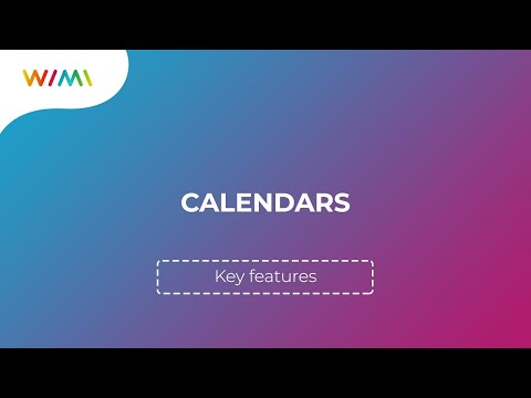 Calendars : Online shared calendar | Wimi