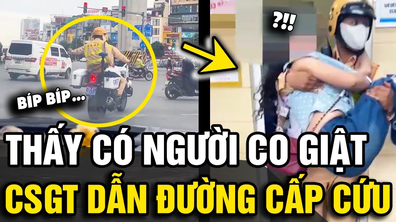 Thấy tài xế taxi khẩn cầu có người đang bị CO GIẬT NGUY HIỂM, CSGT đưa vào viện | Tin Nhanh Official