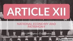 Article XII - 1987 Philippine Constitution - Audio Codal 