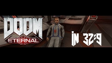 DOOM Eternal Mars core cutscene in Super ultra wide