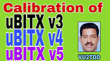 Calibration methods of uBITX v3, v4, v5 in Malayalam #ubitx