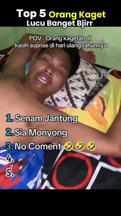 Top 5 Orang Kaget 🤣 Lucu Banget Bjirr #lucu #ngakak
