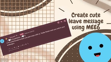 ˚ ༘♡ ⋆｡˚ Create a cute/aeshtetic leave message using MEE6 (Discord Tutorial)