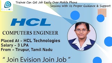 Congrats, Saranya | COMPUTERS ENGINEER | 3 LPA | Placed as Associate IT Engineer in HCL Technologies