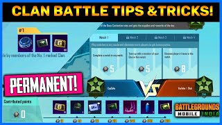 Clan Battle Full Guide Video || Battlegrounds Mobile India Permanent Rewards | Clan War Tips (Hindi)
