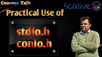 What is the diff. between "stdio.h" and "conio.h" || #Shorts #SCALive #MrSachinKapoor