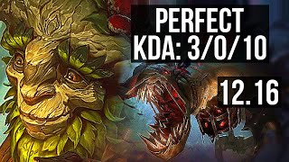 IVERN vs FIDDLE (JNG) | 3/0/10, Rank 6 Ivern | EUW Grandmaster | 12.16