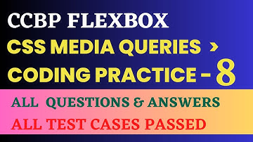 CSS Media Queries | Coding Practice 8 | FLEXBOX | NxtWave | CCBP 4.0