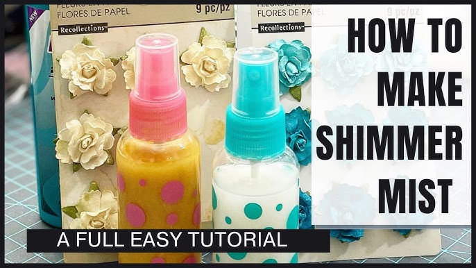 Make your own shimmer spray for crafting using Dollar Store items. This is  a great money saver.