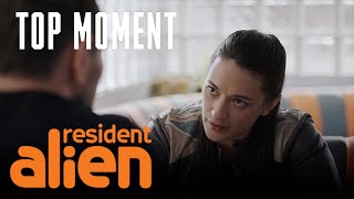 Asta Reveals Something To Jimmy | Resident Alien | SYFY