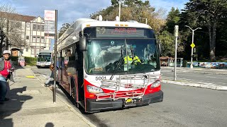 ⁴ᴷ⁶⁰ Almost Malfunctioned | SF Muni: 2021 New Flyer Xcelsior XE40 #5001 on 52 Excelsior