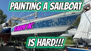 Sailboats are HARD to paint!  Ep 277  Lady K Sailing