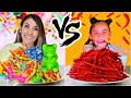 SPICY VS SWEET FOOD CHALLENGE | Jancy Family