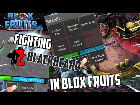 Defeating 2 Blackbeard In Blox Fruits Roblox Youtube - blackbeard roblox