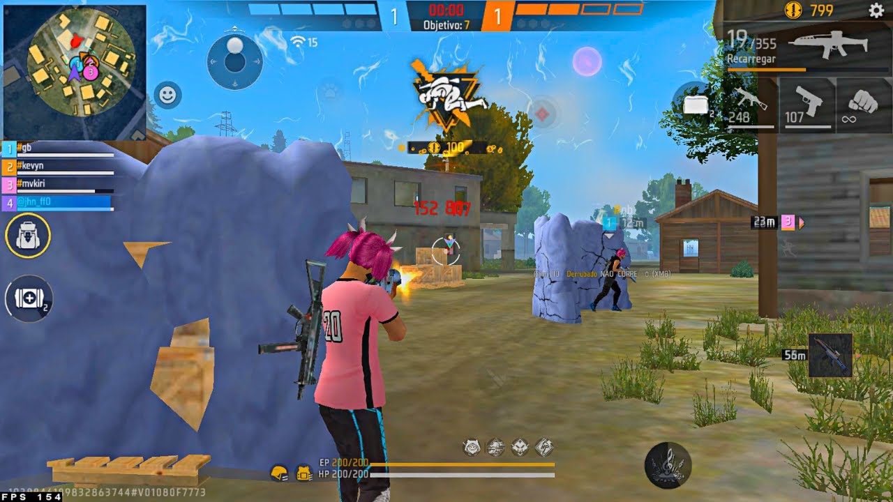 HIGHLIGHTS EM 4x4 APOSTADO! 🥋🔥 Highlights Free Fire 1280x720 GTX 1050TI i5 9600K