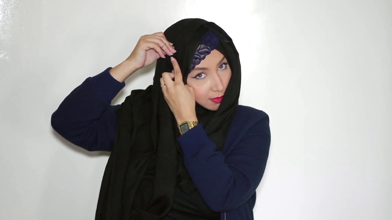 Hijab Tutorial With Hat Tutoriel De Hijab Avec Casquette YouTube