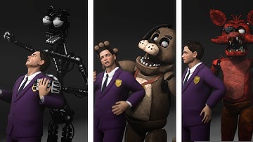 (Blender) How the FNaF 1 animatronics end you! (Part 2)