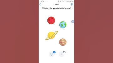 which of the planets is the largest (level 3) easy game